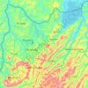 Kirundo topographic map, elevation, terrain