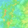 Seignosse topographic map, elevation, terrain