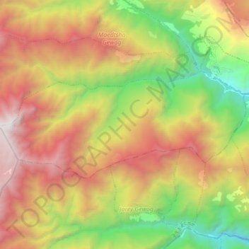 Bamdhir_Yurung Chiwogs topographic map, elevation, terrain
