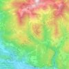 Lauco topographic map, elevation, terrain