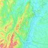 Mâconnais topographic map, elevation, terrain