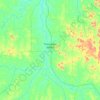Presidente Médici topographic map, elevation, terrain