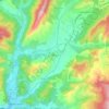 Marcoux topographic map, elevation, terrain