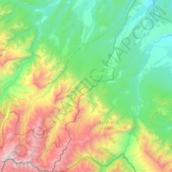Верхняя Жемтала topographic map, elevation, terrain
