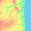 Cabo Delgado topographic map, elevation, terrain