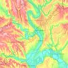 Dubăsari District topographic map, elevation, terrain