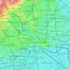 Regent's Canal topographic map, elevation, terrain