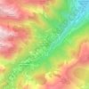 Saint-Alban-des-Villards topographic map, elevation, terrain