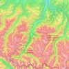 Верхне-Тебердинское сельское поселение topographic map, elevation, terrain
