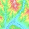 Salva topographic map, elevation, terrain