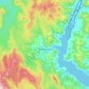 Geeveston topographic map, elevation, terrain