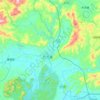 Danxia topographic map, elevation, terrain
