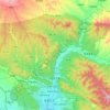 东窑子镇 topographic map, elevation, terrain