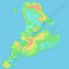Stewart Island topographic map, elevation, terrain