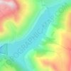 Lac de Grand'Maison topographic map, elevation, terrain