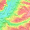 Saltivskyi district topographic map, elevation, terrain