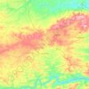 Gado Bravo topographic map, elevation, terrain