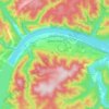 Дивногорск topographic map, elevation, terrain