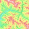Karaj County topographic map, elevation, terrain