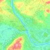 Ярославль topographic map, elevation, terrain