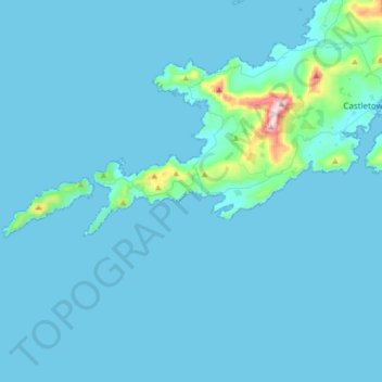Kilnamanagh topographic map, elevation, terrain