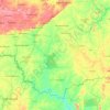 Waterfalls topographic map, elevation, terrain