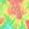 Isserteaux topographic map, elevation, terrain