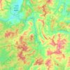 磨憨镇 topographic map, elevation, terrain