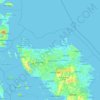 Northern Samar topographic map, elevation, terrain