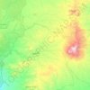 Zalingei topographic map, elevation, terrain