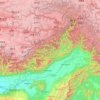 South Tibet topographic map, elevation, terrain