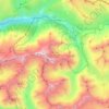 Villar-d'Arêne topographic map, elevation, terrain