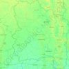 Ang Thong Province topographic map, elevation, terrain