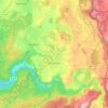 Bergatreute topographic map, elevation, terrain