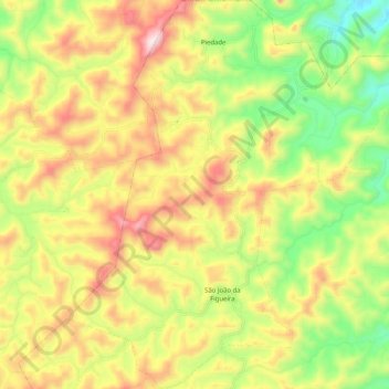São João da Figueira topographic map, elevation, terrain