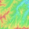 Горный topographic map, elevation, terrain
