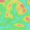 Lac Beaulieu topographic map, elevation, terrain