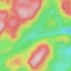 Petit lac du Brouillard topographic map, elevation, terrain