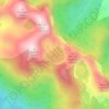 Lake Oberon topographic map, elevation, terrain