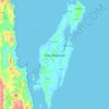 Pulau Rumberpon topographic map, elevation, terrain