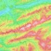 Nagelfluhkette topographic map, elevation, terrain