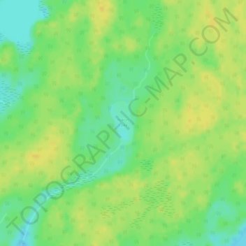 Yukon Lake topographic map, elevation, terrain