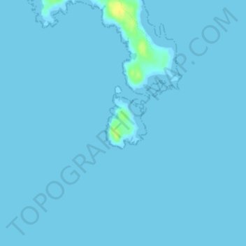 Rum Island topographic map, elevation, terrain