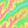 Gschnitztal topographic map, elevation, terrain