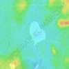 Lac Lusignan topographic map, elevation, terrain