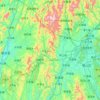 Tianping Mountains topographic map, elevation, terrain