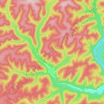 Саргая topographic map, elevation, terrain