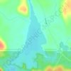 Lac Pomponne topographic map, elevation, terrain