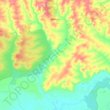 Калтаса topographic map, elevation, terrain