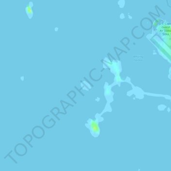 Signal Island topographic map, elevation, terrain